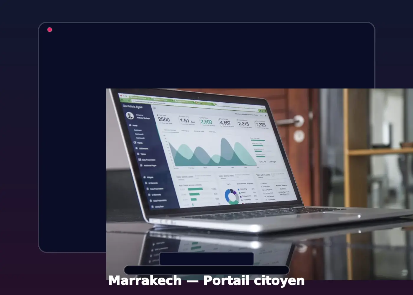 Mockup du portail digital de Marrakech
