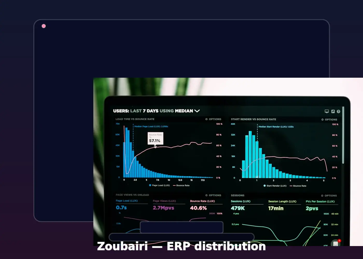Mockup de l’ERP web Zoubairi Distribution